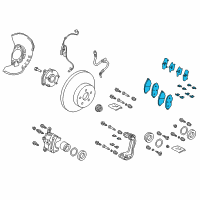 OEM 2021 Toyota C-HR Front Pads Diagram - 04465-F4021