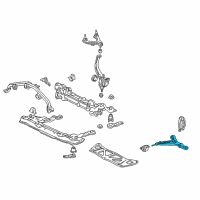OEM 1998 Acura RL Arm, Right Front (Lower) Diagram - 51350-SZ3-000
