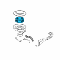 OEM Chevrolet S10 Element, Air Cleaner Diagram - 25098766