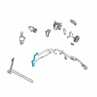 OEM 2003 Chrysler Sebring Line-Power Steering Return Diagram - MR333806