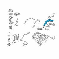 OEM 2008 Acura TL Pipe, Fuel Filler Diagram - 17660-SDA-A02