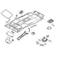 OEM 2011 Nissan Armada SUNVISOR Bulb Diagram - 96415-7S00A