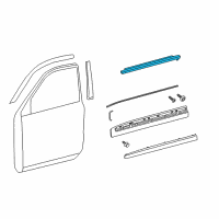 OEM 2019 Toyota Land Cruiser Belt Molding Diagram - 75720-60080