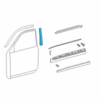 OEM 2017 Toyota Land Cruiser Frame Molding Diagram - 75756-60061