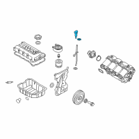 OEM 2017 Hyundai Santa Fe Sport Oil Level Gauge Rod Assembly Diagram - 26611-2G040