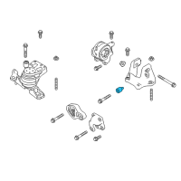 OEM 2010 Ford Fusion Mount Bracket Damper Diagram - 9E5Z-6F028-A