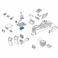 OEM 2017 Hyundai Tucson Cup Holder Assembly Diagram - 84670-D3020-4X