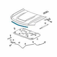 OEM 2020 Chevrolet Silverado 1500 Front Weatherstrip Diagram - 23377081