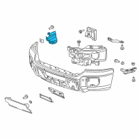 OEM 2018 GMC Sierra 2500 HD Splash Shield Diagram - 22963223