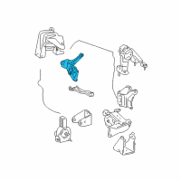 OEM 2006 Toyota Matrix Side Mount Side Bracket Diagram - 12315-22070