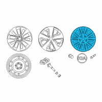 OEM 2016 Kia Optima Wheel Assembly-Aluminum Diagram - 52910D5350