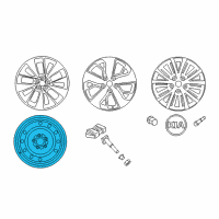 OEM 2016 Kia Optima Wheel Assembly-Temporary Diagram - 52910C2930