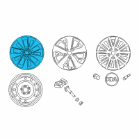 OEM 2016 Kia Optima Wheel Assembly-Aluminum Diagram - 52910D6310