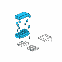 OEM Pontiac Fuse Box Diagram - 20819328