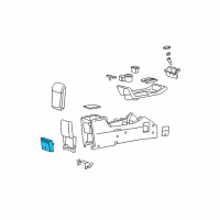 OEM 2005 Mercury Mariner Rear Cup Holder Diagram - 5L8Z-7813562-AAB