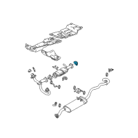 OEM Chevrolet S10 Gasket, Exhaust Muffler Diagram - 15997161