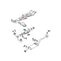 OEM 1997 GMC Sonoma Bracket-Catalytic Converter Hanger Diagram - 15985594