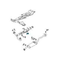 OEM 1996 GMC Sonoma Bracket Asm-Catalytic Converter Hanger Diagram - 15988335