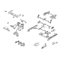 OEM 2001 Cadillac DeVille Switch Asm-Driver Seat Lumbar Control *Wheat Diagram - 25710665