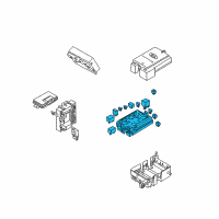 OEM Kia Engine Room Junction Box Body Assembly Diagram - 919511F220