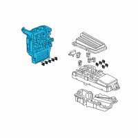 OEM 2007 Honda Accord Box Assembly, Fuse Diagram - 38200-SDA-A02