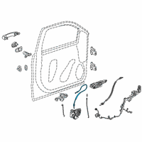 OEM 2020 Chevrolet Silverado 1500 Lock Cable Diagram - 23397312