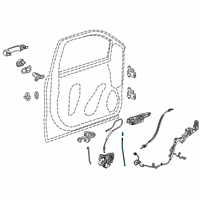 OEM 2020 Chevrolet Silverado 1500 Lock Rod Diagram - 84059163