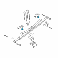 OEM 1994 Ford F-150 Upper Mount Pad Diagram - E5TZ-5A636-A