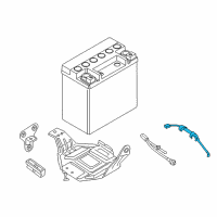 OEM 2019 BMW 530i 2Nd Battery Cable Diagram - 61-12-9-355-557