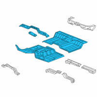 OEM 2021 Ram 1500 Classic Pan-Front Floor Diagram - 68269461AD