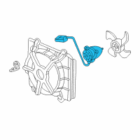 OEM 2002 Honda Accord Motor, Cooling Fan (Valeo) Diagram - 19030-PAA-A02