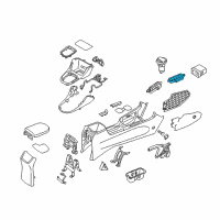 OEM 2018 Hyundai Elantra GT Switch-Console Driver Side Diagram - 93300-G3700-PMP