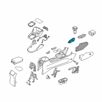 OEM 2019 Hyundai Elantra GT Switch-Console Driver Side Diagram - 93300-G3020-PMP