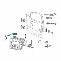 OEM Dodge Cable-Inside Handle To Latch Diagram - 68079300AB