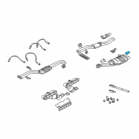 OEM 2004 BMW 330Ci Tailpipe Trim, Chrome Diagram - 18-10-7-511-434