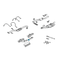 OEM BMW 325i Heat Prot.Shield Asbestosfree Gasket Diagram - 11-62-1-732-969