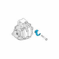 OEM 2009 Chevrolet Malibu Alternator Bracket Diagram - 15892163