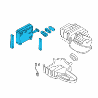 OEM 2002 Infiniti I35 Evaporator Assy-Cooler Diagram - 27280-4Y900