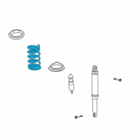 OEM 2009 Saturn Vue Spring-Rear Diagram - 96843026