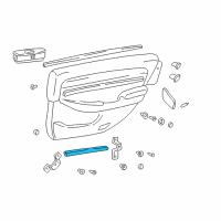 OEM 2001 Hyundai XG300 Weatherstrip-Rear Door Trim Lower LH Diagram - 83356-39000