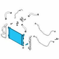 OEM 2019 Kia Soul Radiator Assembly Diagram - 25310B2050