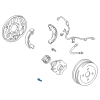 OEM Scion xA Hub Assembly Bolt Diagram - 90105-10507