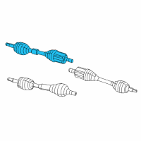 OEM 2016 Jeep Cherokee Axle Half Diagram - 68265870AF