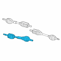 OEM 2018 Jeep Cherokee Axle Half Shaft Diagram - 52123739AF