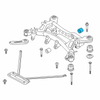 OEM 2016 BMW 340i Rubber Mounting Rear Diagram - 33-31-6-880-637