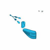 OEM Lexus Lamp Assembly, Rear Combination Diagram - 81560-0E090