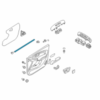 OEM 2011 Hyundai Tucson Weatherstrip-Front Door Belt Inside LH Diagram - 82231-2S000