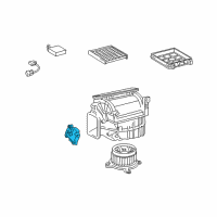 OEM Lexus Damper Servo Sub Assembly Diagram - 87106-30480