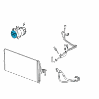 OEM 2006 Chevrolet Malibu Clutch & Pulley Diagram - 22692378