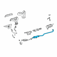 OEM 2002 Toyota Corolla Center Pipe Diagram - 17420-0D050